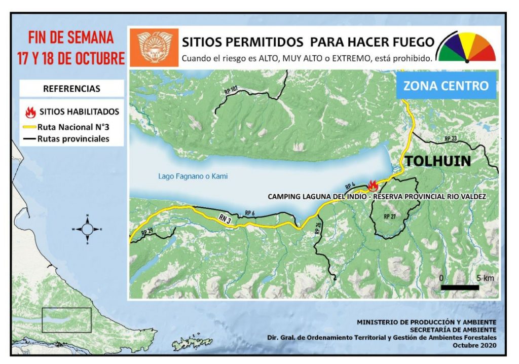 Lugares Habilitados Para Hacer Fuego En Tierra Del Fuego Tolhuin