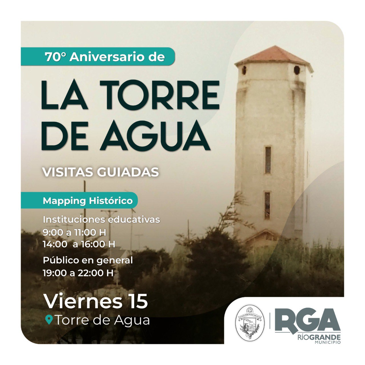 70 aniversario torre de agua