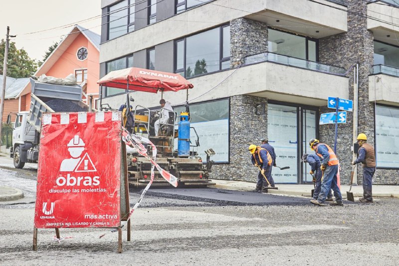 repavimentación calle onas ushuaia